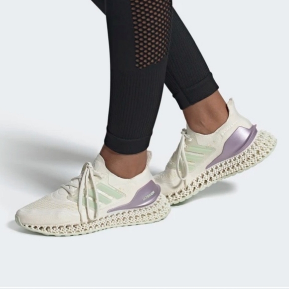 adidas Ultra 4DFWD Running women's Shoes GX6634 CloudWhite/Linen Green - Picture 2 of 11